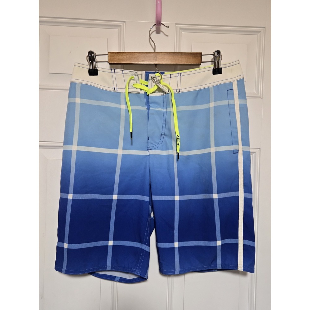 American Eagle Board Shorts Mens Surf Trunks Swim Suit Sz‎ Small Blue